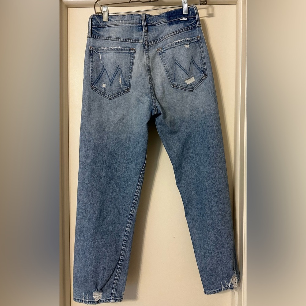 Mother Superior Light Wash Distressed Jeans - Picture 4 of 4